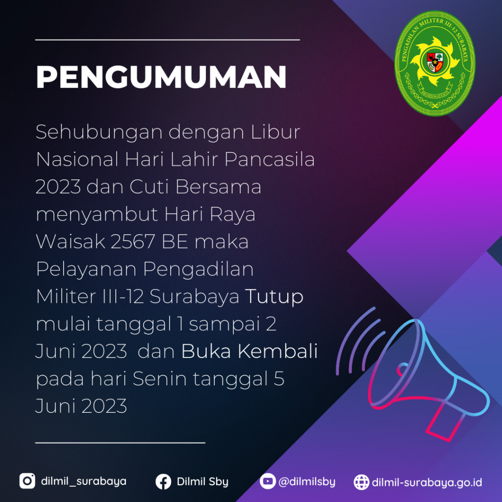 Pengumuman Libur Nasional Dan Cuti Bersama Menyambut Hari Raya Idul 