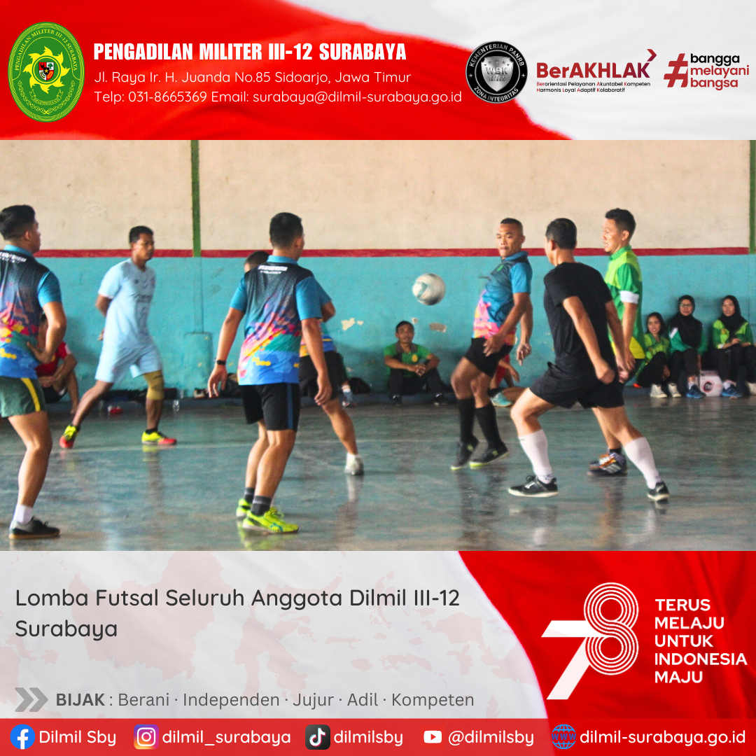 Lomba Futsal Untuk Memeriahkan Hari Kemerdekaan Republik Indonesia Dan