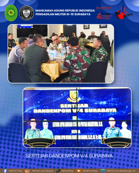Sertijab Dandenpom V/4 Surabaya