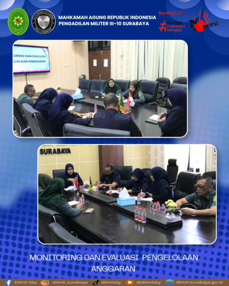 Monitoring dan evaluasi  pengelolaan anggaran