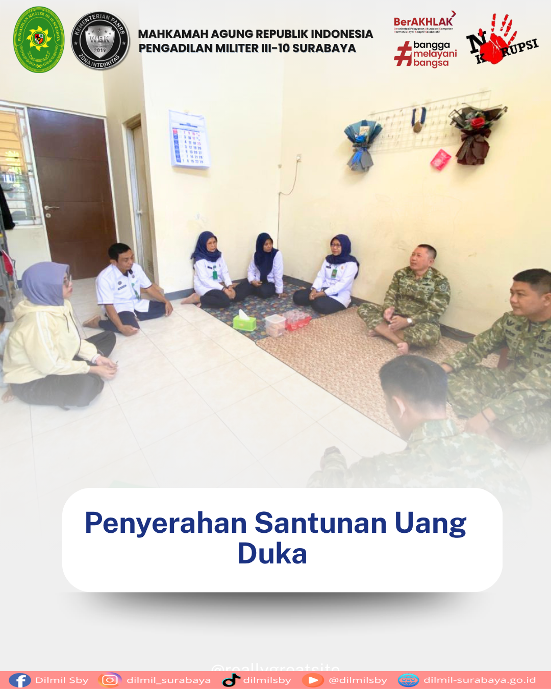 Penyerahan uang duka