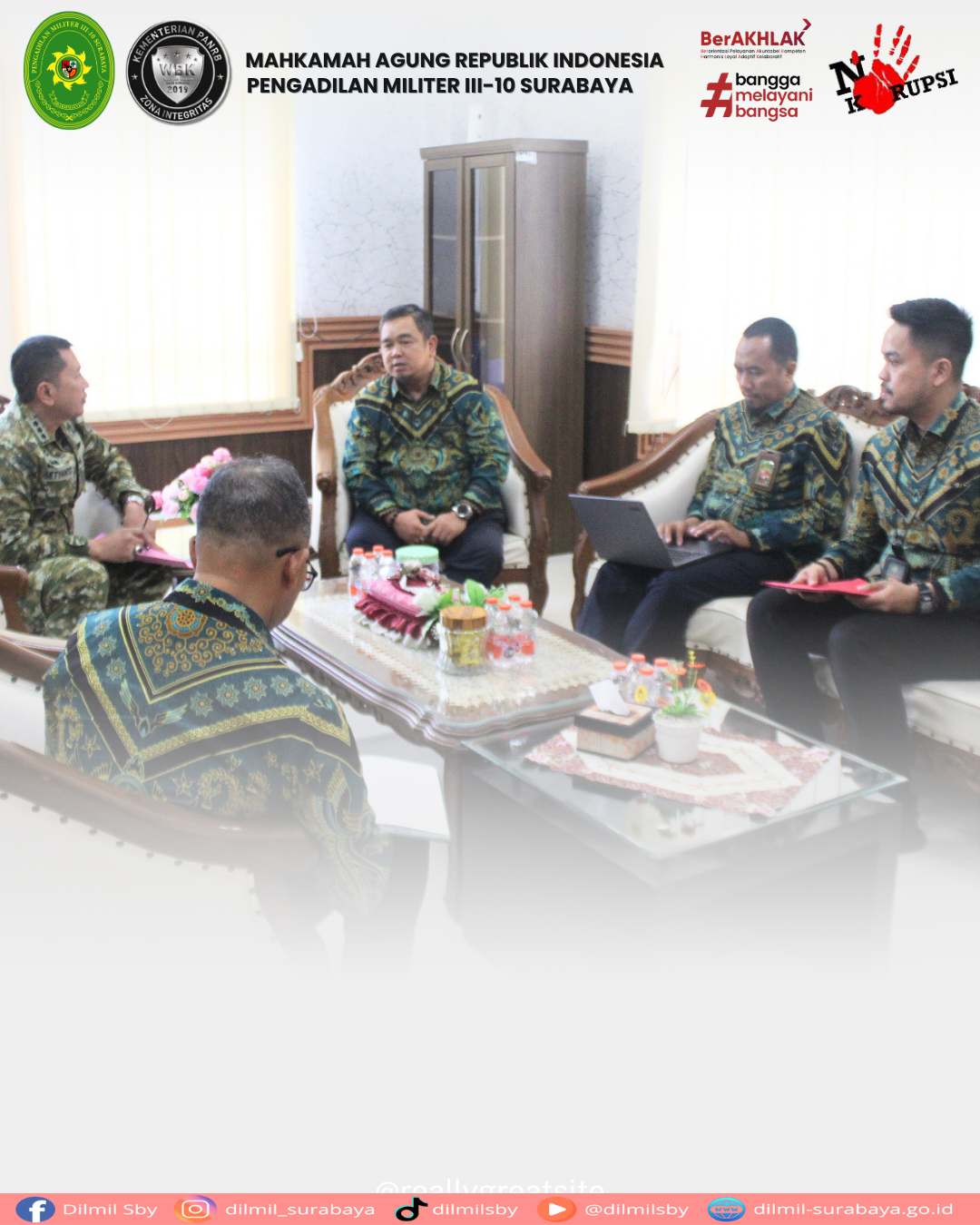 Kunjungan dari Biro Keuangan Mahkamah Agung RI