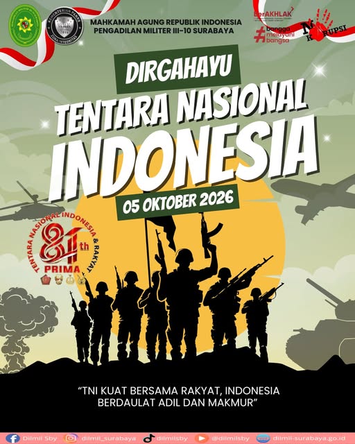 Dirgahayu Tentara Nasional Indonesia