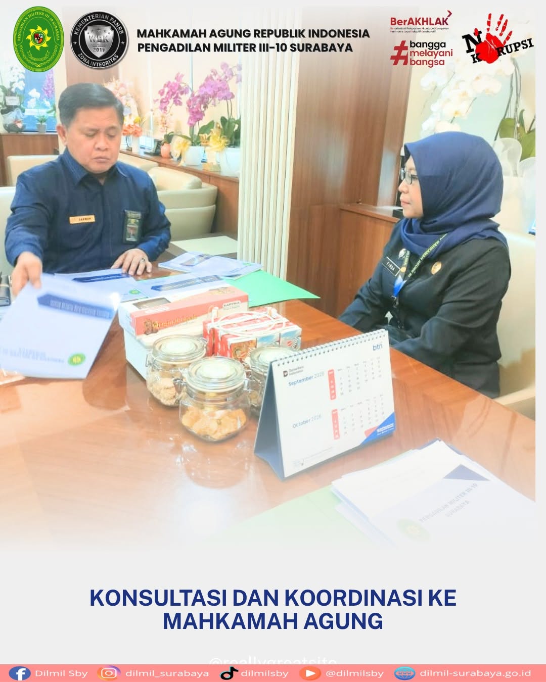 Konsultasi dan Koordinasi ke Mahkamah Agung